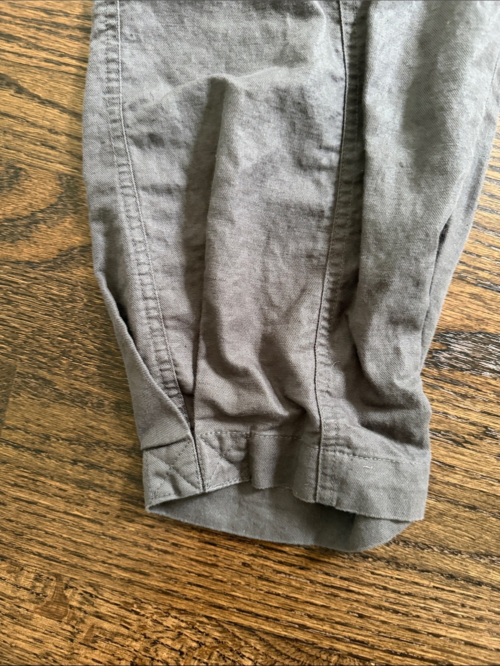 Quince Linen-Blend Cargo Barrel Pants in Gray - Picture 2 of 6
